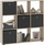 Raft librash FMD Standing Shelf, 9 ndarje, imitim dru lisi, ngjyrë natyrale
