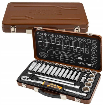 Set çelësash gotë 1/2" 36 copë, 6-këndor 8-32 mm