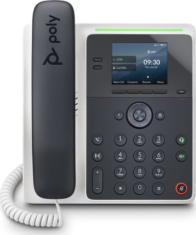 Telefoni IP HP Poly Edge E100, ekran 2.8", PoE, i bardhë midnight blue