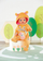 Kostum për kukull Baby Born Bear Onesie, 36cm, portokalli