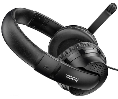 Kufje me kabllo HOCO W103, Hi Fi, over the head, të zeza