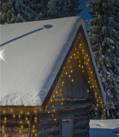 Drita perde dekorative Koopman Christmas Tree Lights, 360 LED, 12 m, e bardhë e ngrohtë