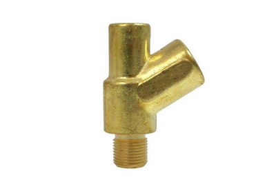 Adapter sensor vaji Tee, M12xP1.0, dalje 1/8" NPT, ngjyrë ari