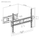 Mbajtëse për TV Brateck LPA78-466, 37"- 80", 40kg
