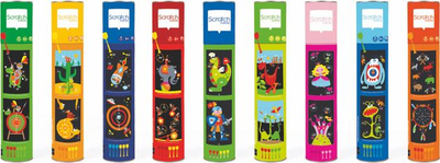 Lojë me shigjeta magnetike Fat Brain Toys Magnetic Darts Dinosaurs Large, për kalamaj 5 deri 9 vjeç, shumëngjyrëshe