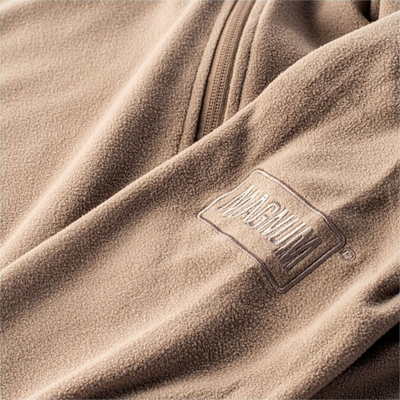 Bluzë polar Magnum Essential Microfleece 92800396103, me zinxhir të gjatë, me xhepa, ngjyrë flesh kafe