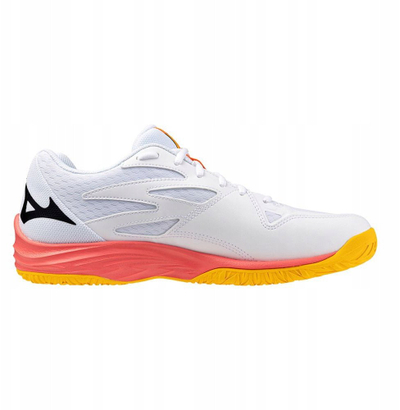 Këpucë hendbolli Mizuno Thunder Blade Z, shollë EVA, gomë që s’lë shenjë, të bardha