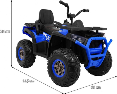 Motor elektrik për fëmijë Quad Desert, 12V, Luxury Pack, blu