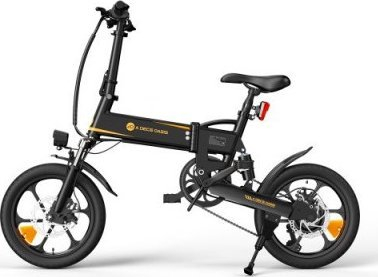Biçikletë elektrike ADO A16 XE, palosëse, rrota 16", e zezë