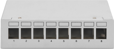 Panel rrjeti Digitus ZUB, modular, për tavolinë, gri