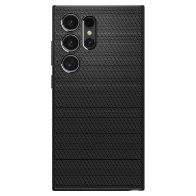 Kapak telefoni Spigen Liquid Air, për Samsung Galaxy S24 Ultra, ultra i hollë, i zi mat