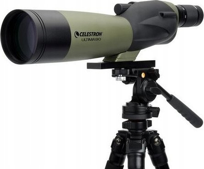 Teleskop vëzhgimi Celestron Ultima 80, 20–60x80, trup i drejtë, jeshil me të zi