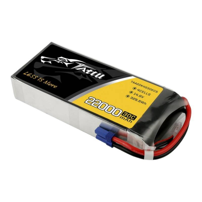 Bateri LiPo Tattu Gens Ace 4S, 22000mAh, 14.8V 30C, e zezë