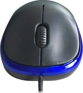 Mouse optik USB LL-2080-A, me kabllo, i zi blu
