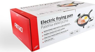 Tigan elektrik AMiO, 20cm, 250W 24V, për veturë