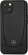 Kapak telefoni Mercedes MEHCP15MARMBK për iPhone 15 Plus 6.7", lëkurë, i zi