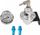 Rregullator presjoni karburanti D1Spec D, me manometër, universal, argjend