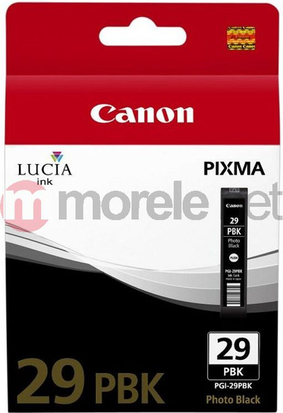 Kartutshë boje Canon PGI-29PBK, Photo Black, e zezë
