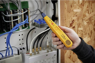Set toner dhe sondë Fluke Networks PRO3000F50-KIT, SmartTone, me filtër zhurme, i verdhë