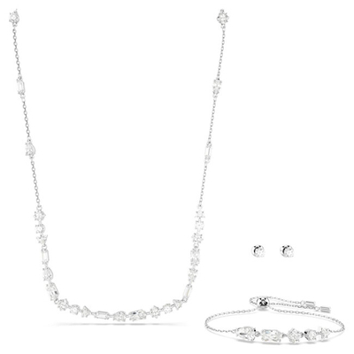 Set bizhuteri për femra Swarovski Mesmera 5665877, i argjendtë/transparent