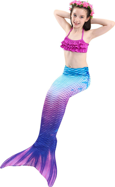 Kostum banje për kalamaj Mermaid Master, 130 cm, rozë