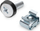 Set vida për kabinet 19" Digitus DN-19 SET-S, M6, 50 copë, metalik