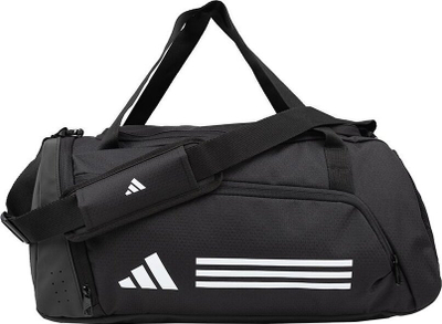 Çantë sportive adidas Essentials 3 Stripes Duffel S IP9862, me rrip supi, e zezë