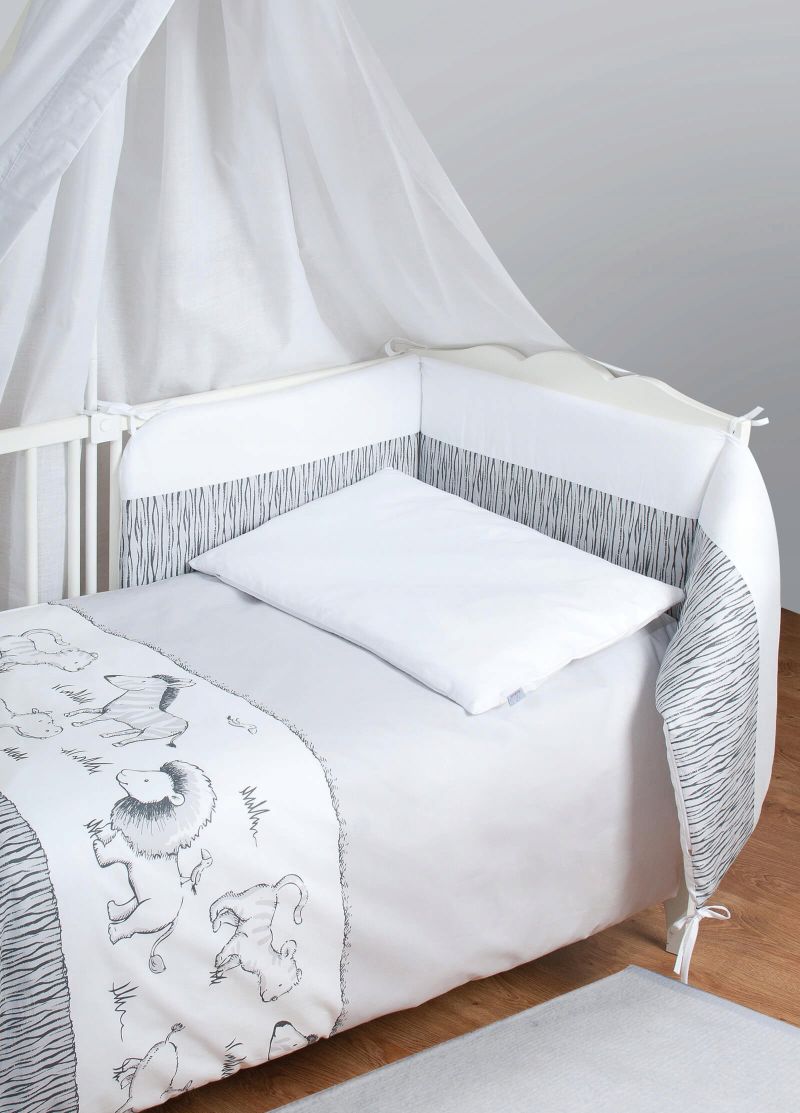 Set shtrati BabyMatex Bianco Safari, 2 pjesë, 100x135 cm, shumëngjyrësh