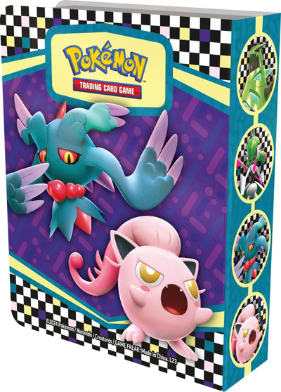 Set me letra Pokemon TCG Back to School Collector Chest, 6 booster packs, kuti metalike, shumëngjyrëshe