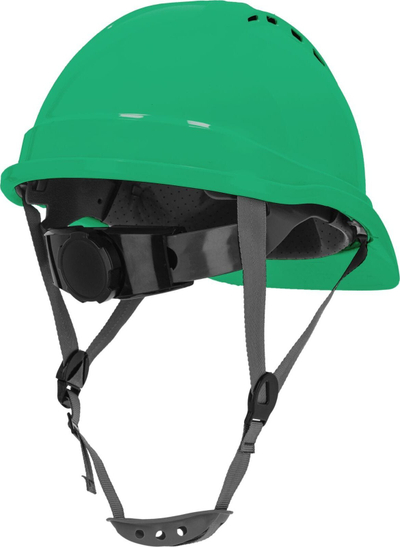 Helmetë mbrojtëse Lahti Pro L1041004, ABS, me vrima ajrimi, jeshile