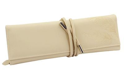 Kuti për stoli Friedrich Lederwaren Boho 20137-1, bezhë/e portokalltë