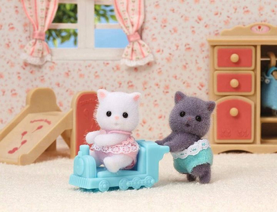 Figurina Sylvanian Families Persian Cat Twins 5457, set 2 kukulla, për fëmijë