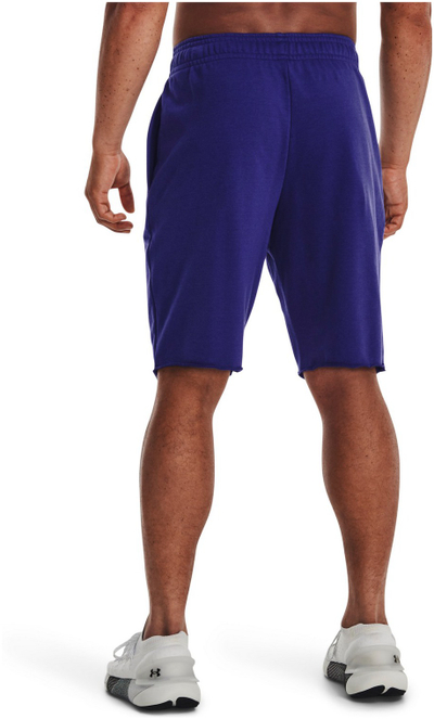 Кратки спортски панталони Under Armour Rival Terry, памук полиестер, сини