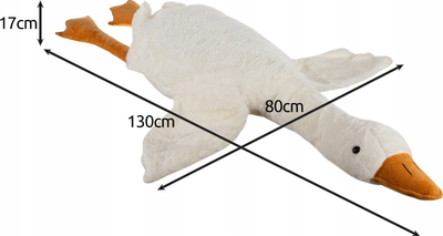 Gjelbër pelushi Kruzzel Goose 24720, maskot 130cm, i bardhë