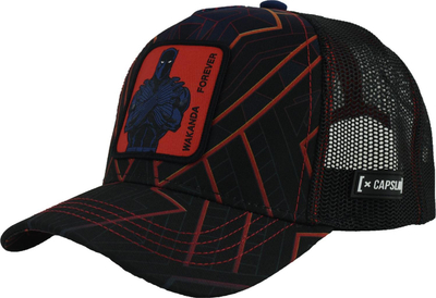 Kapele Capslab Marvel Black Panther CL-MAR3-1-PAN1, unisex, me rrjetë, e zezë
