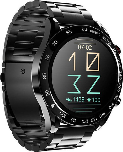 Smartwatch HiFuture FutureGo Pro, 1.32", bateri gjer në 20 ditë, i zi
