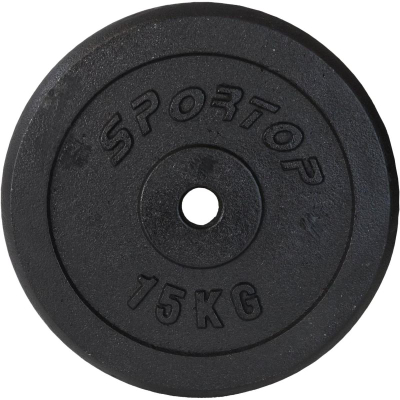 Disk peshe Sportop, 15 kg, vrim 26 mm, i zi