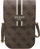 Çantë telefoni Guess 4G Neck Case Phone Bag, lëkurë Saffiano, me rrip rreth qafe, bezhë me ari