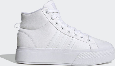 Atlete Adidas Bravada 2.0 Mid Platform M IE2316, Cloudfoam, me shollë platformë, të bardha