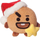Lodër pelushi BT21 SHOOKY Winter, figurë për koleksion, material i butë, ngjyrë kafe