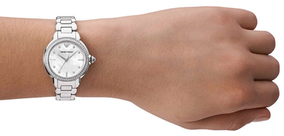 Orë për femra Emporio Armani Mia AR11596, e argjendtë