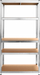 Raft metalik për magazinim, 180x90x40cm, 5 rafte, 175kg, gri