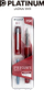 Stilolaps me bojë Platinum Prefounte Medium, majë çeliku, Crimson Red