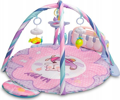 Tapet aktiviteti për bebe Caretero Toyz Dream, piano muzikore, me hark lojërash, rozë