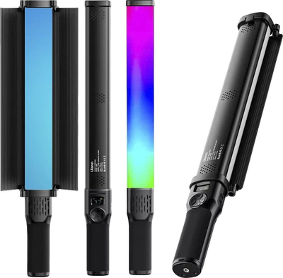Dritë LED RGB Ulanzi VL360, shufër ndriçimi, dritë e vazhdueshme, e zezë
