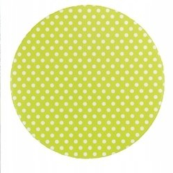Mbulesë tavoline kopshti Maximex, oilcloth, Ø 70-86 cm, lime me pika të bardha
