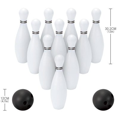 Set bowlingu AJ Sportz Bowling Play Set, 10 kubeza, 2 topa, bardh e zi