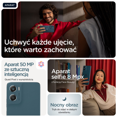 Телефон Motorola Moto G06, 256GB, 6.88\", сина боја