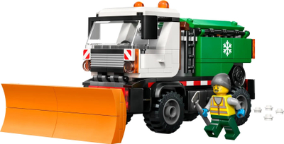Set ndërtimi LEGO Snowplow Vehicle 60490, mjet pastrues bore, shumëngjyrësh