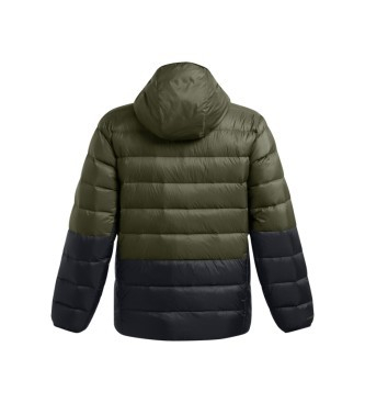Xhaketë Under Armour Legend Down Hooded Heavyweight Puffer, me kapuç, e gjelbër